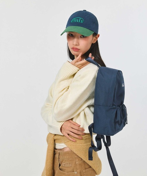 EMIS(イミス)の「STRING DAY BACKPACK(バックパック/リュック・レディース・ネイビー/ブラウン・FREE)」の13枚目の写真