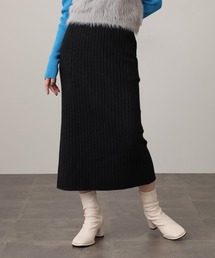 noheaワイドリブニットナローSK77丈