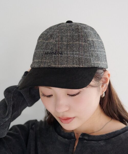 Kastane（カスタネ）の「【一部店舗限定/ユニセックス】B ガンクラブ刺繍キャップ（キャップ・レディース・ブラウン/グレー・FREE）」の2枚目の写真