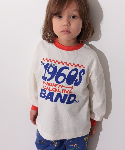 Ocean&Ground（オーシャン&グラウンド）の「ﾌﾟﾚｲﾌﾙﾓﾁｰﾌﾛﾝT（Tシャツ/カットソー・キッズ・グリーン/レッド/ブラック/キャメル・100/90/80/120/110/130/140）」の4枚目の写真