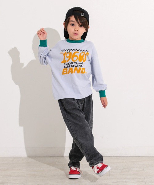 Ocean&Ground（オーシャン&グラウンド）の「ﾌﾟﾚｲﾌﾙﾓﾁｰﾌﾛﾝT（Tシャツ/カットソー・キッズ・グリーン/レッド/ブラック/キャメル・100/90/80/120/110/130/140）」の10枚目の写真