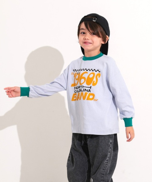 Ocean&Ground（オーシャン&グラウンド）の「ﾌﾟﾚｲﾌﾙﾓﾁｰﾌﾛﾝT（Tシャツ/カットソー・キッズ・グリーン/レッド/ブラック/キャメル・100/90/80/120/110/130/140）」の9枚目の写真