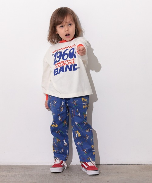 Ocean&Ground（オーシャン&グラウンド）の「ﾌﾟﾚｲﾌﾙﾓﾁｰﾌﾛﾝT（Tシャツ/カットソー・キッズ・グリーン/レッド/ブラック/キャメル・100/90/80/120/110/130/140）」の16枚目の写真