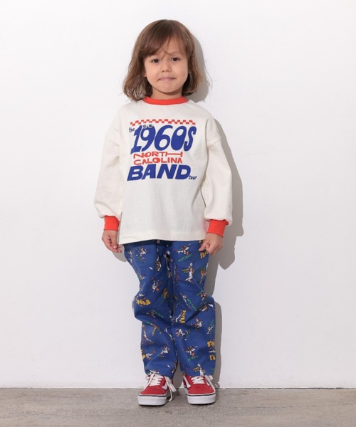 Ocean&Ground（オーシャン&グラウンド）の「ﾌﾟﾚｲﾌﾙﾓﾁｰﾌﾛﾝT（Tシャツ/カットソー・キッズ・グリーン/レッド/ブラック/キャメル・100/90/80/120/110/130/140）」の17枚目の写真