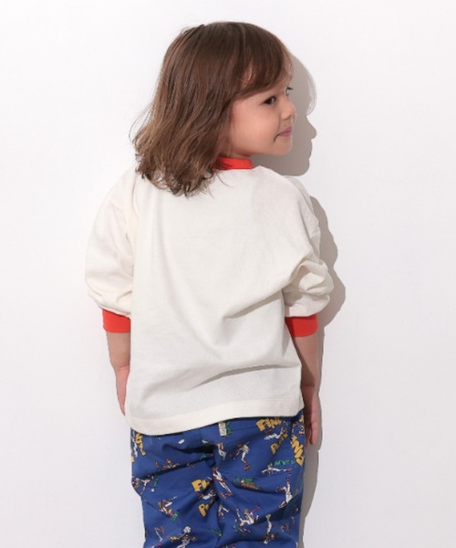 Ocean&Ground（オーシャン&グラウンド）の「ﾌﾟﾚｲﾌﾙﾓﾁｰﾌﾛﾝT（Tシャツ/カットソー・キッズ・グリーン/レッド/ブラック/キャメル・100/90/80/120/110/130/140）」の15枚目の写真