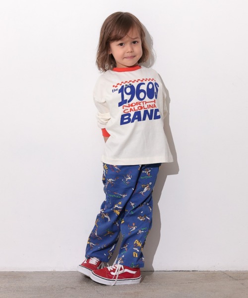 Ocean&Ground（オーシャン&グラウンド）の「ﾌﾟﾚｲﾌﾙﾓﾁｰﾌﾛﾝT（Tシャツ/カットソー・キッズ・グリーン/レッド/ブラック/キャメル・100/90/80/120/110/130/140）」の18枚目の写真