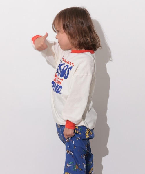 Ocean&Ground（オーシャン&グラウンド）の「ﾌﾟﾚｲﾌﾙﾓﾁｰﾌﾛﾝT（Tシャツ/カットソー・キッズ・グリーン/レッド/ブラック/キャメル・100/90/80/120/110/130/140）」の14枚目の写真