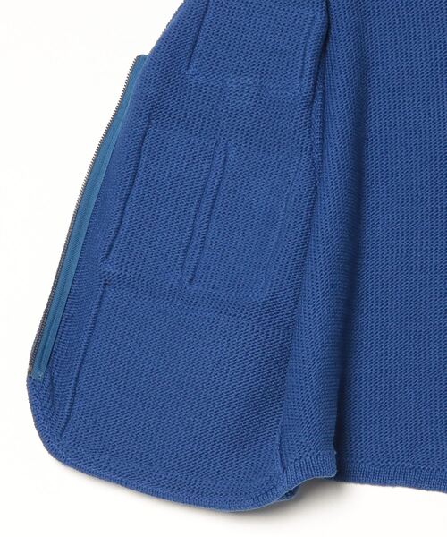 RICE NINE TEN(ライスナインテン)の「RICE NINE TEN KNITTED FISSHING VEST KN-FSV(ベスト・メンズ・ブルー/ブラウン・1)」の4枚目の写真