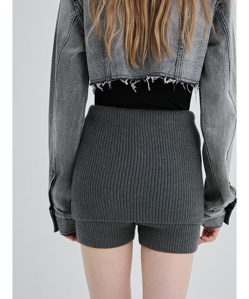 SORIN（ソリン ）の「Wool Rib Layered Short Pants/ウールリブ