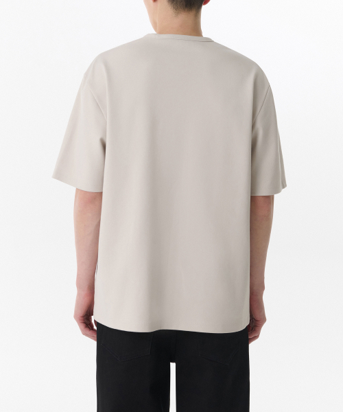 MUSINSA STANDARD（ムシンサスタンダード）の「ヘビーポンテリラックスクルーネックTシャツ[ダスティクリーム]（Tシャツ/カットソー・メンズ・その他・SMALL/MEDIUM/LARGE/X-LARGE/XX-LARGE/XXX-LARGE）」の2枚目の写真