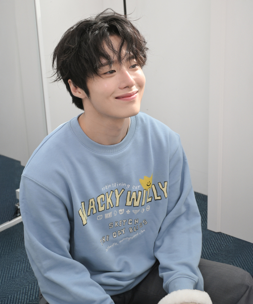 Wacky WiLLy(ワッキーウィリー)の「キキタイポマンツーマンブルー(スウェット・レディース・その他・SMALL/MEDIUM/LARGE/X-LARGE)」の2枚目の写真
