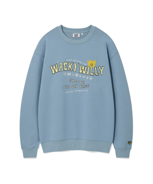 Wacky WiLLy(ワッキーウィリー)の「キキタイポマンツーマンブルー(スウェット・レディース・その他・SMALL/MEDIUM/LARGE/X-LARGE)」の3枚目の写真