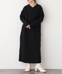 FUNALIVE（ファンアライブ）の「Vネック裏起毛ルームワンピース（ルームワンピース・レディース）」