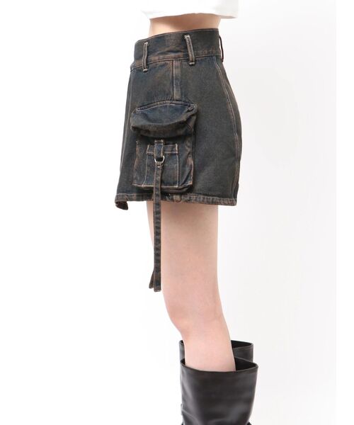 EMODA（エモダ）の「カーゴラップショートパンツ（その他パンツ・レディース・ライトブルー/インディゴブルー/ベージュ・SMALL/MEDIUM）」の6枚目の写真