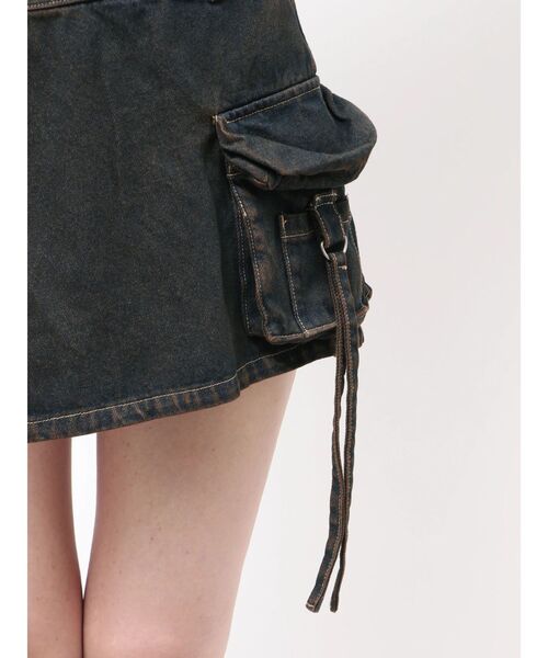 EMODA（エモダ）の「カーゴラップショートパンツ（その他パンツ・レディース・ライトブルー/インディゴブルー/ベージュ・SMALL/MEDIUM）」の10枚目の写真