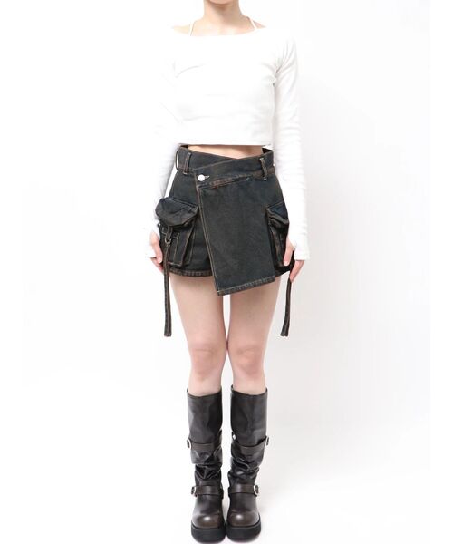 EMODA（エモダ）の「カーゴラップショートパンツ（その他パンツ・レディース・ライトブルー/インディゴブルー/ベージュ・SMALL/MEDIUM）」の22枚目の写真