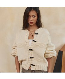 BITTERCELLS（ビターセルズ）の「Popo Toggle Knit Cardigan-Cream（カーディガン/ボレロ）」