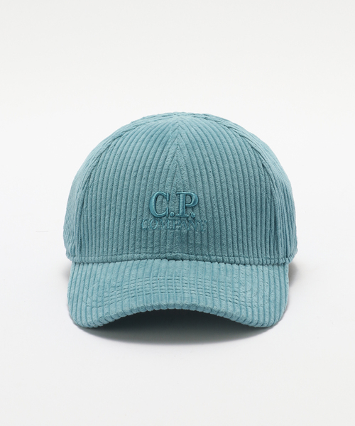 C.P. COMPANY（シーピーカンパニー）の「C.P. Company / シーピーカンパニー ACC BASEBALL CAP IN CORDUROY（キャップ・メンズ・アイボリー/ブルー・FREE）」の3枚目の写真
