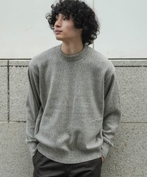 Rinascente（リナシェンテ）の「【Rinascente/リナシェンテ】CACUA　ニット　セーター　アンゴラ三つ杢ニット　ポケット　モックネック　沼ネック　長袖（ニット/セーター・メンズ）」