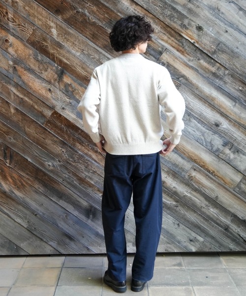 Rinascente(リナシェンテ)の「【Rinascente/リナシェンテ】CACUA ニット セーター アンゴラ三つ杢ニット ポケット モックネック 沼ネック 長袖(ニット/セーター・メンズ・グレー/ベージュ/ブラウン/ミント/オレンジ/サックスブルー・MEDIUM/LARGE)」の7枚目の写真