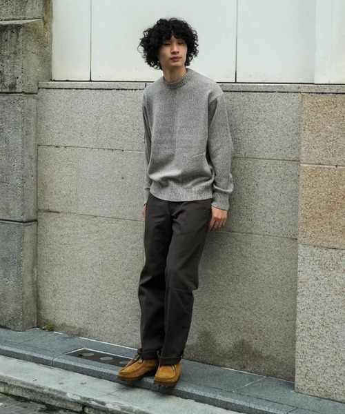 Rinascente(リナシェンテ)の「【Rinascente/リナシェンテ】CACUA ニット セーター アンゴラ三つ杢ニット ポケット モックネック 沼ネック 長袖(ニット/セーター・メンズ・グレー/ベージュ/ブラウン/ミント/オレンジ/サックスブルー・MEDIUM/LARGE)」の20枚目の写真