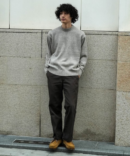 Rinascente(リナシェンテ)の「【Rinascente/リナシェンテ】CACUA ニット セーター アンゴラ三つ杢ニット ポケット モックネック 沼ネック 長袖(ニット/セーター・メンズ・グレー/ベージュ/ブラウン/ミント/オレンジ/サックスブルー・MEDIUM/LARGE)」の18枚目の写真