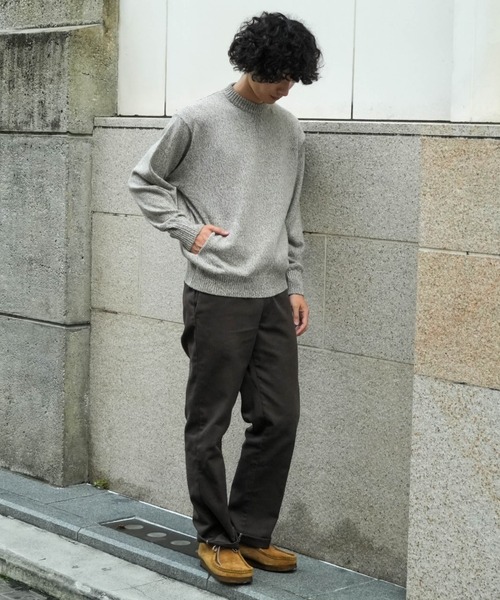 Rinascente(リナシェンテ)の「【Rinascente/リナシェンテ】CACUA ニット セーター アンゴラ三つ杢ニット ポケット モックネック 沼ネック 長袖(ニット/セーター・メンズ・グレー/ベージュ/ブラウン/ミント/オレンジ/サックスブルー・MEDIUM/LARGE)」の16枚目の写真