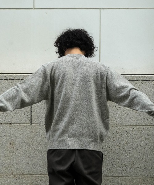 Rinascente(リナシェンテ)の「【Rinascente/リナシェンテ】CACUA ニット セーター アンゴラ三つ杢ニット ポケット モックネック 沼ネック 長袖(ニット/セーター・メンズ・グレー/ベージュ/ブラウン/ミント/オレンジ/サックスブルー・MEDIUM/LARGE)」の12枚目の写真