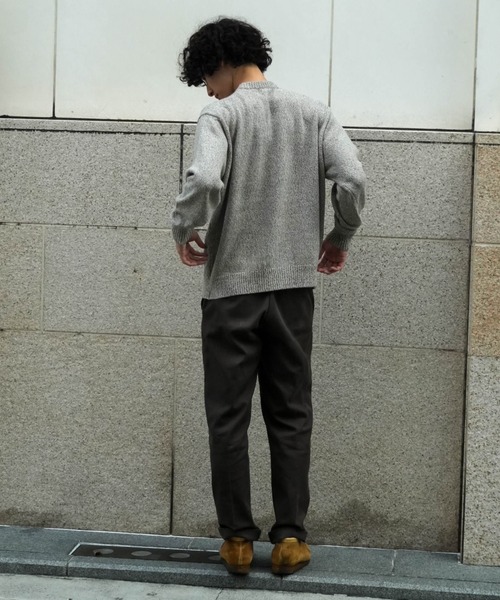 Rinascente(リナシェンテ)の「【Rinascente/リナシェンテ】CACUA ニット セーター アンゴラ三つ杢ニット ポケット モックネック 沼ネック 長袖(ニット/セーター・メンズ・グレー/ベージュ/ブラウン/ミント/オレンジ/サックスブルー・MEDIUM/LARGE)」の15枚目の写真