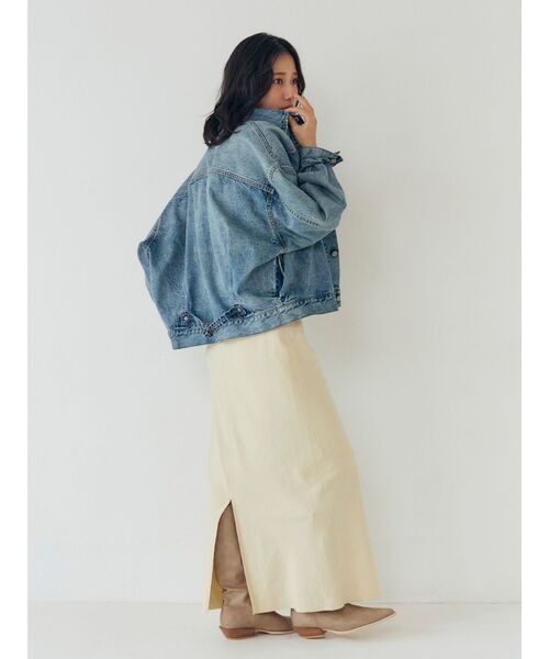 Ungrid(アングリッド)の「ピーチ起毛フィットフレアスカート(スカート・レディース・チャコールグレー/イエロー/オレンジ・SMALL/MEDIUM)」の19枚目の写真