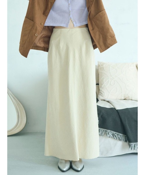 Ungrid(アングリッド)の「ピーチ起毛フィットフレアスカート(スカート・レディース・チャコールグレー/イエロー/オレンジ・SMALL/MEDIUM)」の1枚目の写真