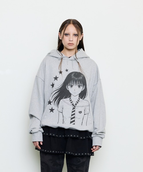 LUVISTRUE(ラヴイズトゥルー)の「EV STAR GRAPHIC HOODIE(パーカー・レディース・グレー/ホワイト・FREE)」の7枚目の写真