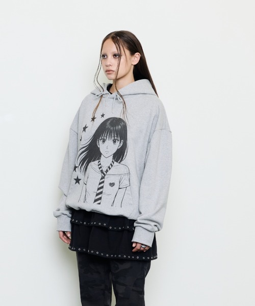 LUVISTRUE(ラヴイズトゥルー)の「EV STAR GRAPHIC HOODIE(パーカー・レディース・グレー/ホワイト・FREE)」の8枚目の写真