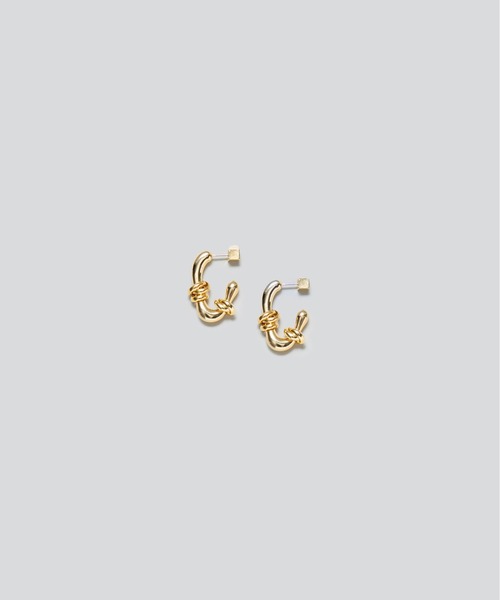 LAPUIS(ラピュイ)の「LAPUIS(ラピュイ) Flow Coil pierced earrings(ピアス(両耳用)・レディース・マルチ/ゴールド・FREE)」の6枚目の写真