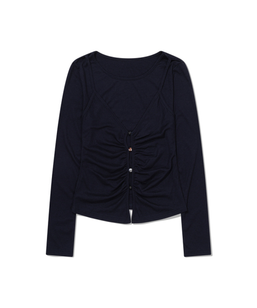 MOAA（モア）の「Shimmer Button Long sleeve (NAVY)（ニット/セーター・レディース・その他・SMALL/MEDIUM）」の6枚目の写真