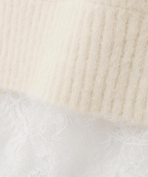 EDIT COLOGNE（エディットコロン）の「＜Ｅ＞レースレイヤード風ニットミニワンピース / 1215247103（ワンピース・レディース・ブラック/グレー系その他/ホワイト系その他・MEDIUM/P/S）」の13枚目の写真