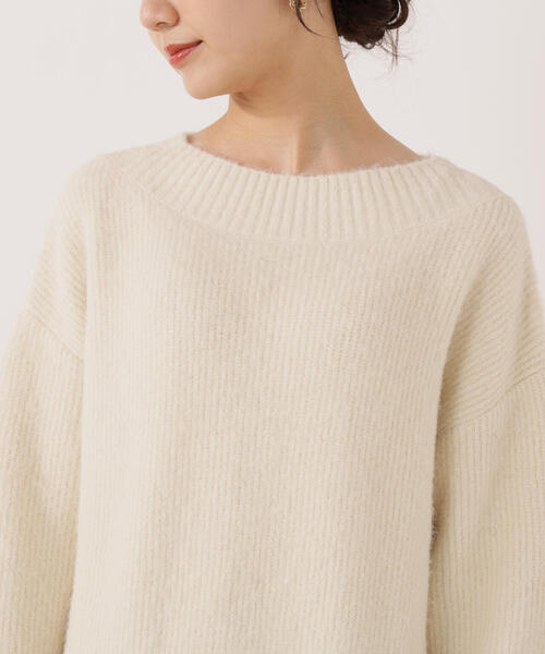 EDIT COLOGNE（エディットコロン）の「＜Ｅ＞レースレイヤード風ニットミニワンピース / 1215247103（ワンピース・レディース・ブラック/グレー系その他/ホワイト系その他・MEDIUM/P/S）」の6枚目の写真