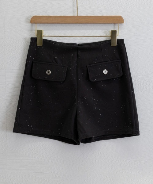 Miniministore(ミニミニストア)の「ラメ付きショートパンツ 秋冬 ツイード風(スラックス・レディース・ブラック/ダークグレー・L/S/M)」の19枚目の写真
