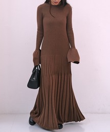 AKTE | リブニットロングドレス(ワンピース)