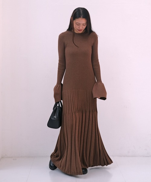 リブニットロングドレス（ワンピース）｜AKTE（アクテ）のファッション