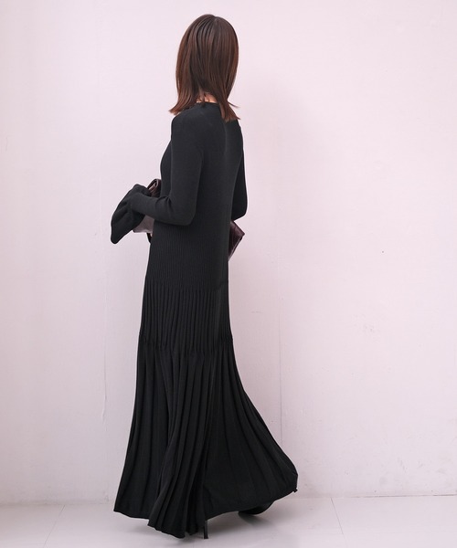 リブニットロングドレス（ワンピース）｜AKTE（アクテ）のファッション