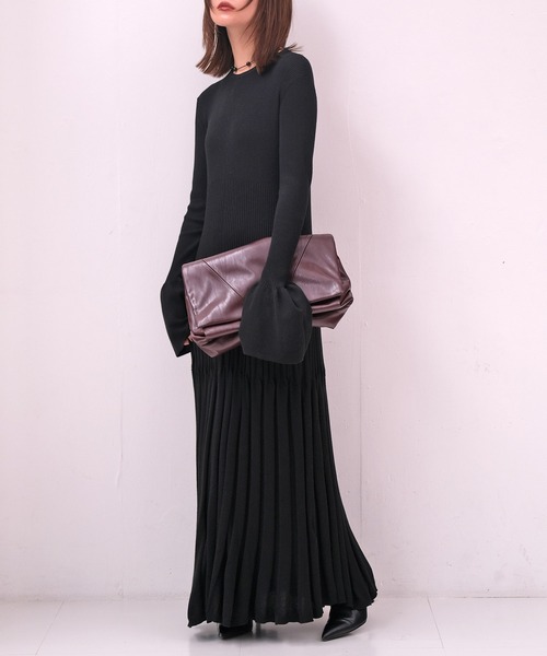 リブニットロングドレス（ワンピース）｜AKTE（アクテ）のファッション