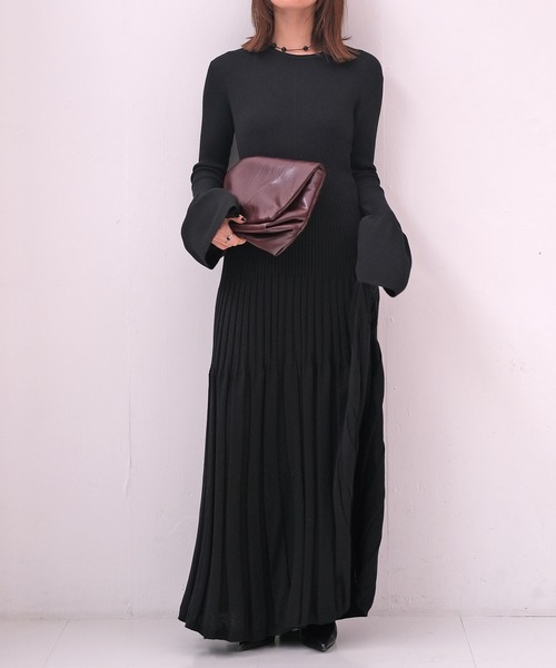 リブニットロングドレス（ワンピース）｜AKTE（アクテ）のファッション