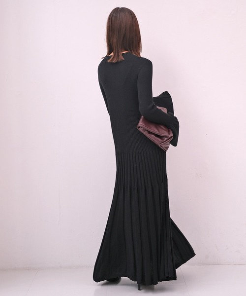 リブニットロングドレス（ワンピース）｜AKTE（アクテ）のファッション