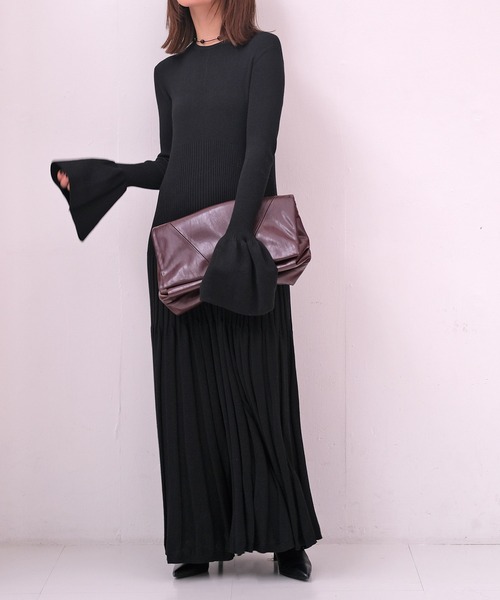 リブニットロングドレス（ワンピース）｜AKTE（アクテ）のファッション