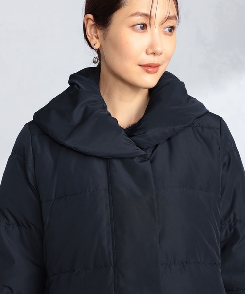 GALLORIA（ギャローリア）の「中綿ヘチマ衿ジャケット（その他アウター・レディース・ネイビー/ライトベージュ・S/M/LL/L）」の9枚目の写真