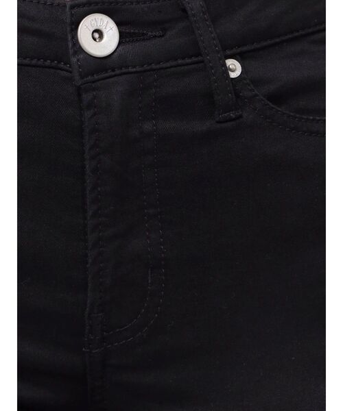 GYDA(ジェイダ)の「ミドルウエストSIDE RIPPEDカラースキニーパンツ(デニムパンツ・レディース・ブラック・SMALL/X-SMALL/MEDIUM)」の4枚目の写真