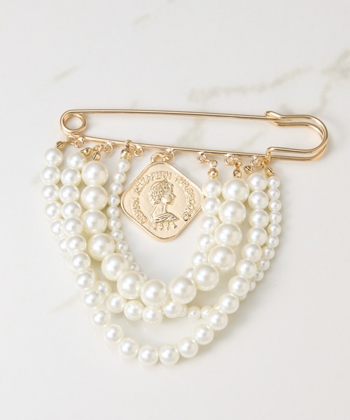 COLLAGE GALLARDAGALANTE（コラージュガリャルダガランテ）の「PAPILLONNER/チャームブローチ/セレモニー（ブローチ/コサージュ・レディース・シルバー/ゴールド・FREE）」の3枚目の写真