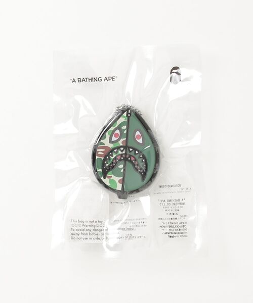 A BATHING APE（アベイシングエイプ）の「ABC CAMO MILO SHARK COIN CASE（コインケース・メンズ・グリーン・FREE）」の3枚目の写真