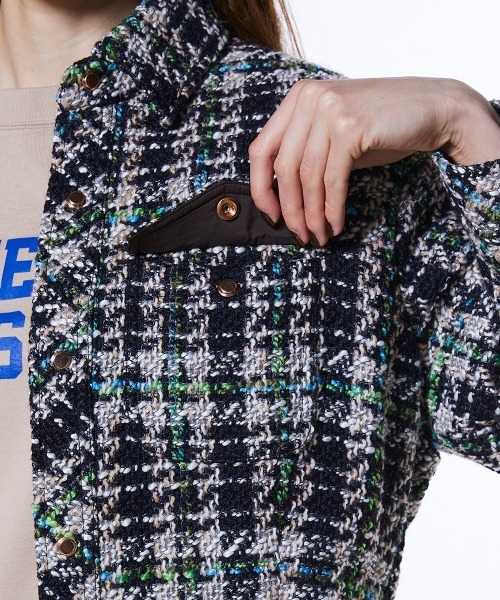 DOUBLE STANDARD CLOTHING（ダブルスタンダードクロージング）の「MIXツイードジャケット（テーラードジャケット・レディース・マルチ・36/38）」の11枚目の写真